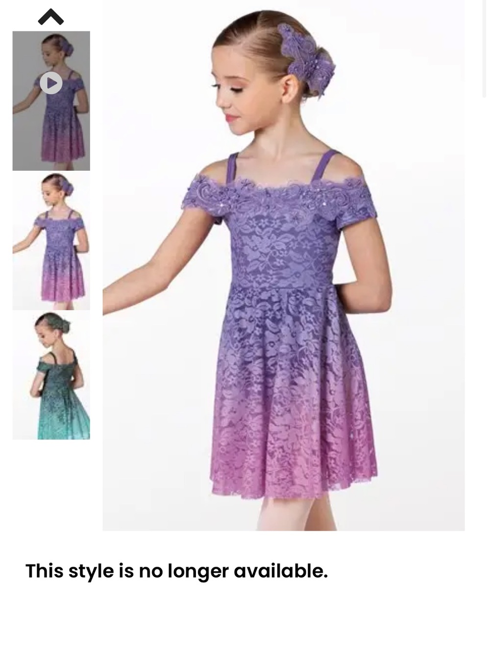 Girls Green Weissman Life Dance Costume